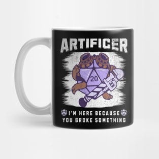 DnD Artificer Class Motto Mug